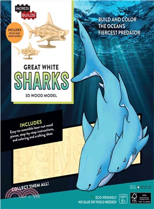 Incredibuilds - Great White Shark ― 3d Wood Model
