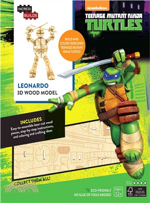 Incredibuilds - Teenage Mutant Ninja Turtles Leonardo ― 3d Wood Model