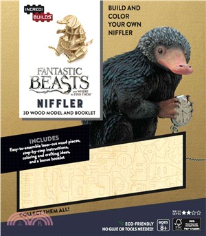 Fantastic Beasts and Where to Find Them 3d Booklet + Wood Model