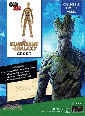 Incredibuilds: Marvel: Groot: Guardians of the Galaxy 3d Wood Model ─ A Guide to the Cosmic Adventurers