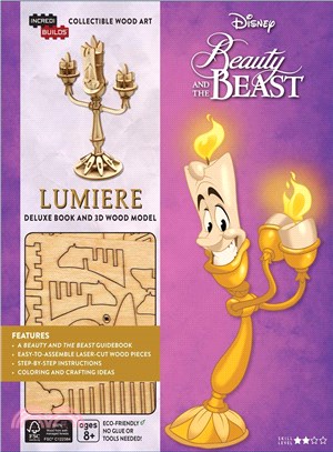 Disney's Beauty and the Beast Lumiere ─ Deluxe Book and 3D Wood Model