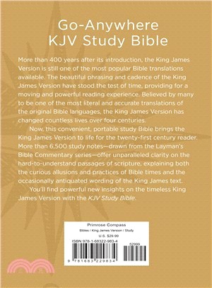 Holy Bible ― King James Version, Go-anywhere Jv Study Bible Primrose Compass