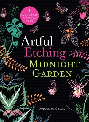 Artful Etching Scratch Art ― Midnight Garden