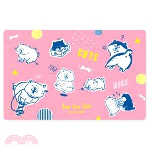 脫線動物園 彩印票卡貼紙-粉紅底