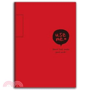 use me 50K厚本空白定頁筆記-紅