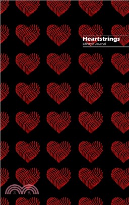 Heartstrings Lifestyle Journal, Blank Notebook, Dotted Lines, 288 Pages, Wide Ruled, 6" x 9" (A5) Hardcover (Black)