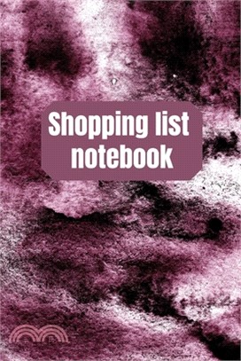 Shopping List Notebook: Organizational Log Book, Planner