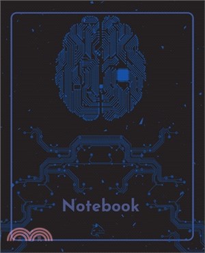 College Notebook: Student notebook - Journal - Diary - AI brain circuit cover notepad by Raz McOvoo