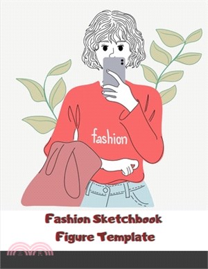 Fashion Sketchbook Figure Template: Male Croquis Front, Back & Side for Design Sketches & Illustration 200-pages 8.5x11 in