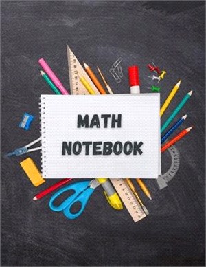 Math Notebook: Large Simple Graph Paper Notebook / Mathematics and Science Notebook / 120 Quad ruled 4x4 pages 8.5 x 11 / Grid Paper