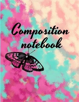 Composition notebook: Wide Ruled Lined Paper, Journal for Students