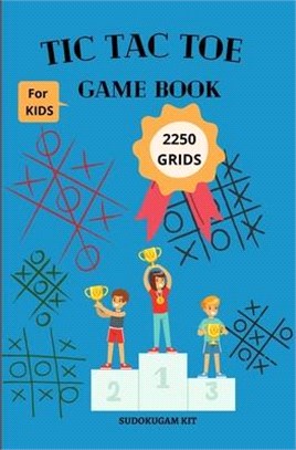 TIC TAC TOE Game Book 2250 GRIDS: TRAVEL SIZE Paper & Pencil Games (5.25 x 8 inches size)