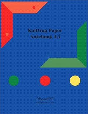 Knitting Graph Paper: Knitting Design Graph Paper Ratio 4:5. Design Your Own Patterns.