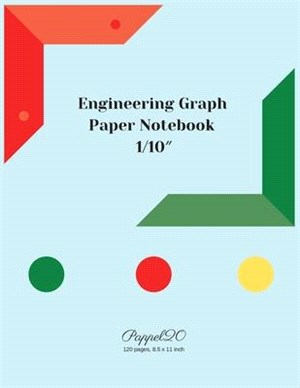 Engineering Graph Paper Notebook: 1/10 Inch Engineering Graph Paper