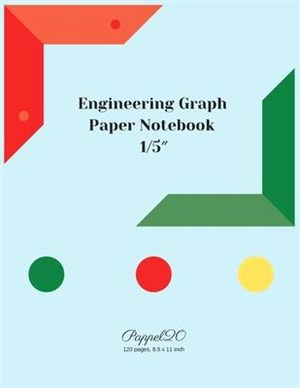 Engineering Graph Paper Notebook: 1/5 Inch Engineering Graph Paper