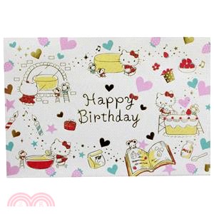 可愛生日卡-Hello Kitty甜點