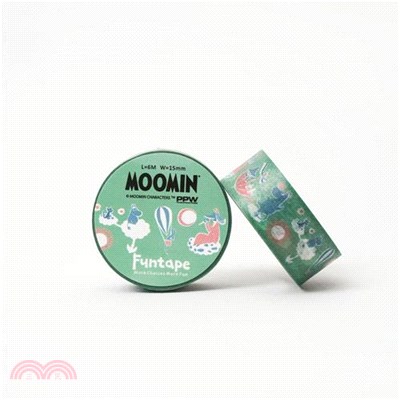 嚕嚕米Moomin 15W紙膠帶-孔雀綠