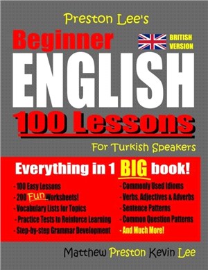 Preston Lee's Beginner English 100 Lessons For Turkish Speakers (British)