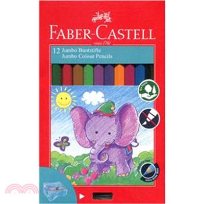 Faber-Castell 輝柏 學齡大六角油性色鉛筆(12色)