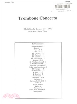 Trombone Concerto ― For Solo Trombone and Concert Band, Grade 4