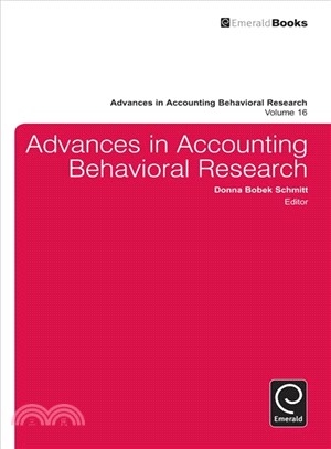 Advances in Accounting Behavioural Research