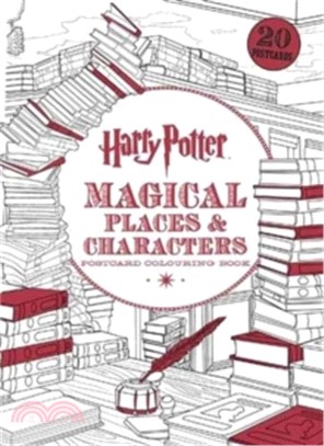 Harry Potter Magical Places & Characters Postcard Colouring Book | 拾書所