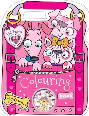 Colouring and Sticker Pink Puppies Colouring Bag*