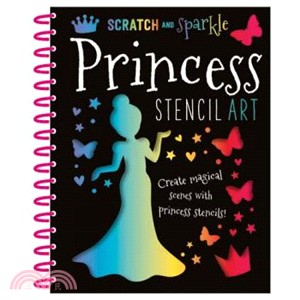 Scratch and Sparkle Princess Stencil Art