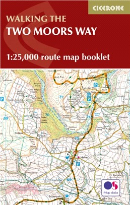 Two Moors Way Map Booklet：1:25,000 OS Route Mapping