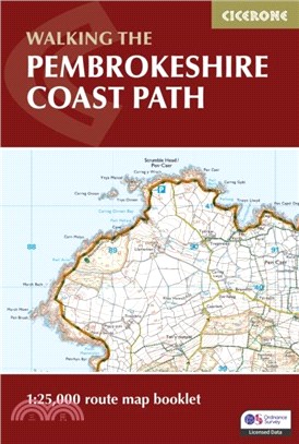 Pembrokeshire Coast Path Map Booklet：1:25,000 OS Route Mapping