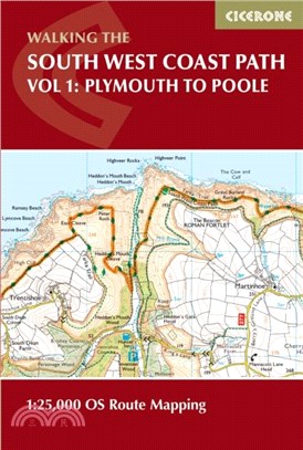 South West Coast Path Map Booklet - Vol 1: Minehead to St Ives：1:25,000 OS Route Mapping