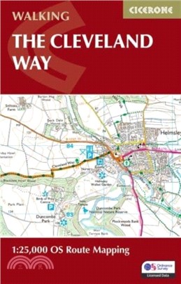 The Cleveland Way Map Booklet：1:25,000 OS Route Mapping