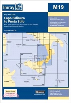 Imray Chart M19：Capo Palinuro to Punta Stilo