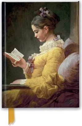 Jean-honor?Fragonard - Young Girl Reading Foiled Journal