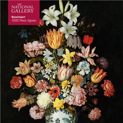 Adult Jigsaw Puzzle National Gallery Bosschaert the Elder: A Still Life of Flowers：1000-piece Jigsaw Puzzles