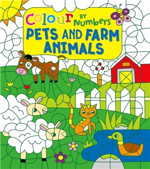 Colour by Numbers: Pets and Farm Animals