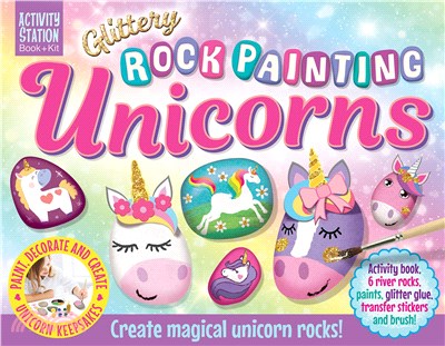 Glittery Rock Painting Unicorns
