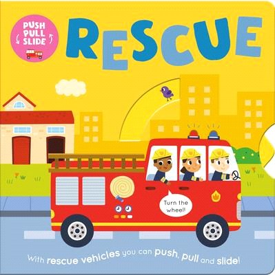 Rescue :with rescue vehicles...