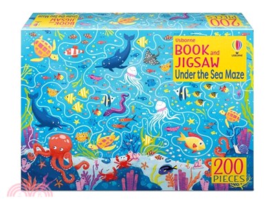 Under the Sea Maze (200片拼圖+1本迷宮書)(Usborne Book & Jigsaw)