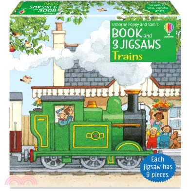 Usborne Book and Jigsaws: Poppy and Sam Trains (3款9片大拼圖+1本小書)