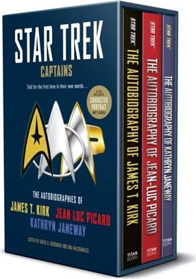 Star Trek Captains - The Autobiographies：Boxed set with slipcase and character portrait art of Kirk, Picard and Janeway a utobiographies