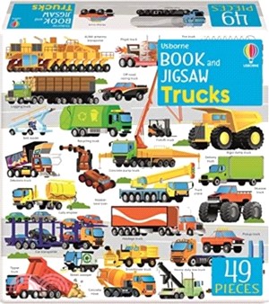 Usborne Book and Jigsaw Trucks