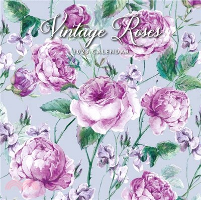 VINTAGE ROSES 2023 SQUARE WALL CALENDAR