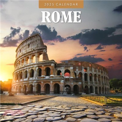 Rome 2025 Square Wall Calendar