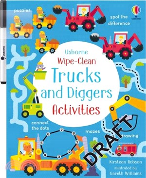 Wipe-Clean Trucks and Diggers Activities