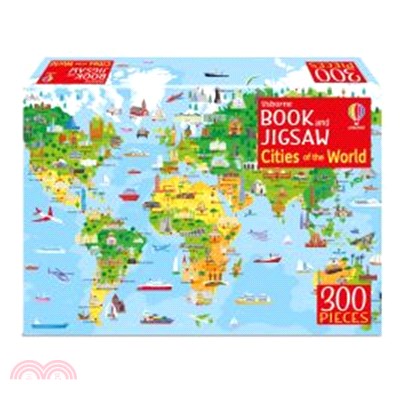 Cities of the World (300片拼圖+1本知識小百科)(Usborne Book & Jigsaw)