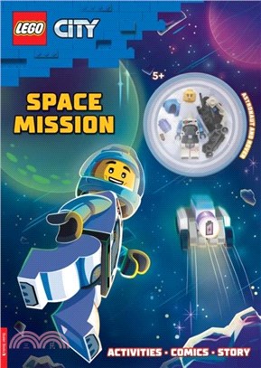 LEGO簧 CITY: Space Mission minifigure activity book (with astronaut minifigure and space rover)