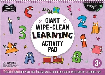 Giant Wipe-Clean Learning Activity Pack: Practice Essential Math and English Skills, with Hours of Learning Fun! 3+