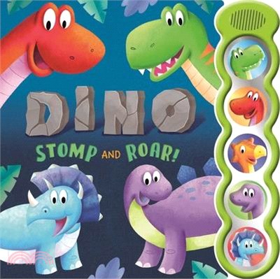 Dino Stomp and Roar: With 5 3D Sound Buttons