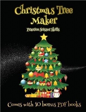 Practice Scissor Skills (Christmas Tree Maker)：This book can be used to make fantastic and colorful christmas trees. This book comes with a collection of downloadable PDF books that will help your ch